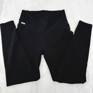 MIER Ribbed Leggings Women Size M Black High Waisted Legging Activewear